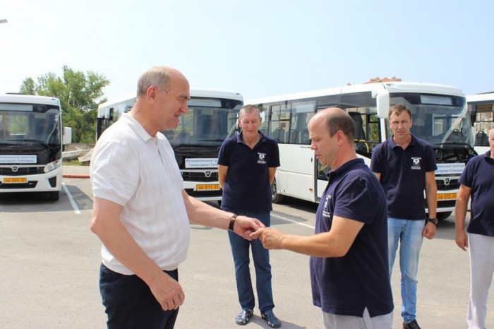 На линию вышли новые автобусы